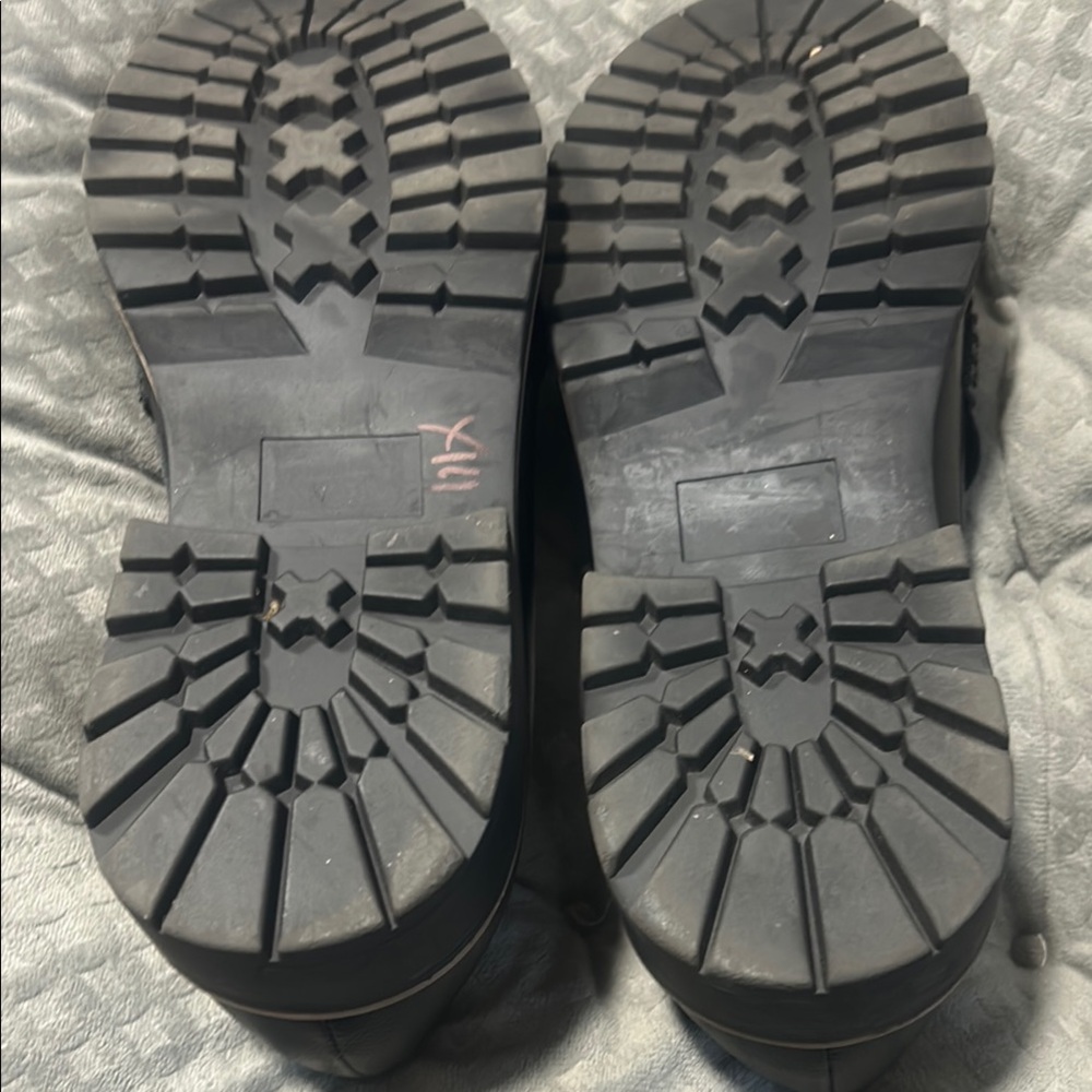 Dolce Vita Black Loafers with Silver Accents - Picture 6 of 9